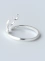 thumb All-match Open Design Deer Shaped S925 Silver Ring 2