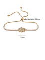 thumb Copper With Cubic Zirconia Personality Geometric Adjustable Bracelets 3