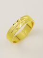 thumb All-match 24K Gold Plated Heart Pattern Copper Ring 0