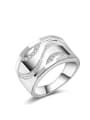 thumb Exaggerate Fashion Silver Plated Women Men Ring 0