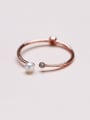 thumb Rose Gold Plated Pearl Ring 0