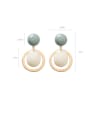 thumb Alloy With Gold Plated Simplistic Geometric Drop Earrings 3