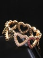 thumb Copper With  Cubic Zirconia Romantic Heart Rings 2