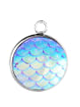 thumb Stainless Steel With  Trendy Round With Mermaid scale Charms 0
