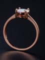 thumb Oval Blue Stones Rose Gold Plated Ring 2