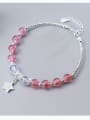 thumb 925 Sterling Silver With star & strawberry crystals Bracelets 0