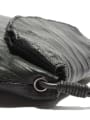 thumb Sheepskin simple pleated magnetic buckle one shoulder slanting hoist bag 6