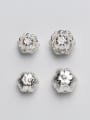 thumb 925 Sterling Silver With Silver Plated Fashion Flower Charms 1