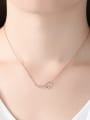 thumb 925 Sterling Silver With Rose Gold Plated Simplistic Geometric Necklaces 1