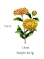 thumb Alloy With Gold Plated Exaggerated Flower Brooches 4