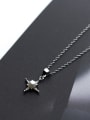 thumb Temperament Star Shaped Artificial Pearl S925 Silver Necklace 2