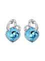 thumb Exquisite austrian Crystals Alloy Stud Earrings 1
