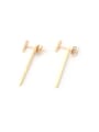thumb Titanium With Gold Plated Punk Fringe Drop Earrings 4
