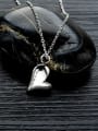 thumb Titanium With White Gold Plated Personality Heart Necklaces 1