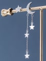 thumb 925 Sterling Silver With Rose Gold Plated Trendy Star  moon Drop Earrings 0