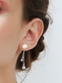 thumb Fashion Artificial Pearls Zircon Stud Earrings 1