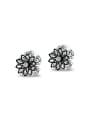 thumb Fashion Hollow Flower Zircon Stud Earrings 0