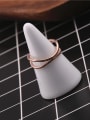 thumb Double Bending lines Temperament Ring 2