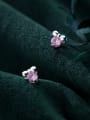 thumb 925 Sterling Silver With Silver Plated Cute Bowknot Stud Earrings 1