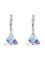 thumb Fashion Triangle austrian Crystal Alloy Earrings 0