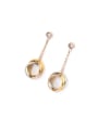 thumb Three Color Plated Fashion Exquisite Women Drop Earrings 1