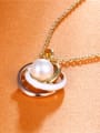 thumb All-match Geometric Shaped Artificial Pearl Necklace 2