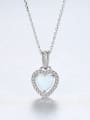 thumb 925 Sterling Silver With  Personality Heart Necklaces 2