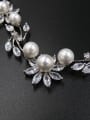 thumb Three Pieces Jewelry Artificial Pearls Zircons Hair Accessories 4