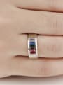 thumb Fashion Colorful Zircon Titanium Ring 1