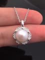 thumb Freshwater Pearl Flower Pendant 1