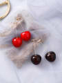 thumb Alloy With Acrylic Cute Friut  Cherry Drop Earrings 0