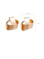 thumb Alloy With Rose Gold Plated Simplistic Geometric Stud Earrings 2