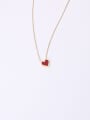 thumb Titanium With Gold Plated Simplistic Heart Necklaces 4