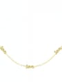 thumb Titanium With Gold Plated Simplistic Monogrammed Necklaces 4