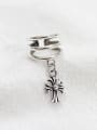 thumb Personalized Little Cross Three-band Silver Clip On Earring 0