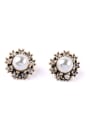 thumb Small Lovely Artificial Pearls stud Earring 0