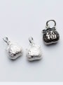 thumb 925 Sterling Silver With Antique Silver Plated Fashion Clothes Charms 1