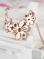 thumb Europe And The United States The Plum Blossom Rose Gold Necklace 2