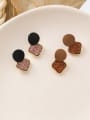 thumb Alloy With Rose Gold Plated Simplistic  Leopard Geometric Drop Earrings 2