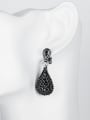 thumb Retro style Rhinestones Water Drop Earrings 1