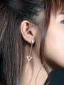 thumb Fashion Hollow Triangle Slim Bar Drop Earrings 1