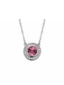 thumb Round Shaped Crystal Necklace 0
