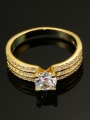 thumb Gold Plated AAA Zircons Wedding Ring 1