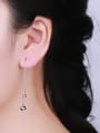 thumb Women Elegant Bead Line Earrings 1