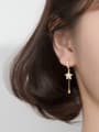 thumb 925 Sterling Silver With Gold Plated Simplistic Star Clip On Earrings 1