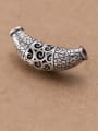 thumb 925 Sterling Silver With Antique Silver Plated Hollow cloud Bent Pipe 0