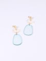thumb Alloy With Rose Gold Plated Simplistic Geometric Drop Earrings 1