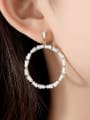 thumb Copper With  Cubic Zirconia  Simplistic Round Hoop Earrings 1