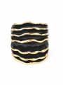 thumb Exaggerated Black Multi-layer Paint Alloy Ring 2