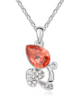 thumb Austria was using austrian Elements Crystal Necklace Pendant Chain clavicle rose love 0